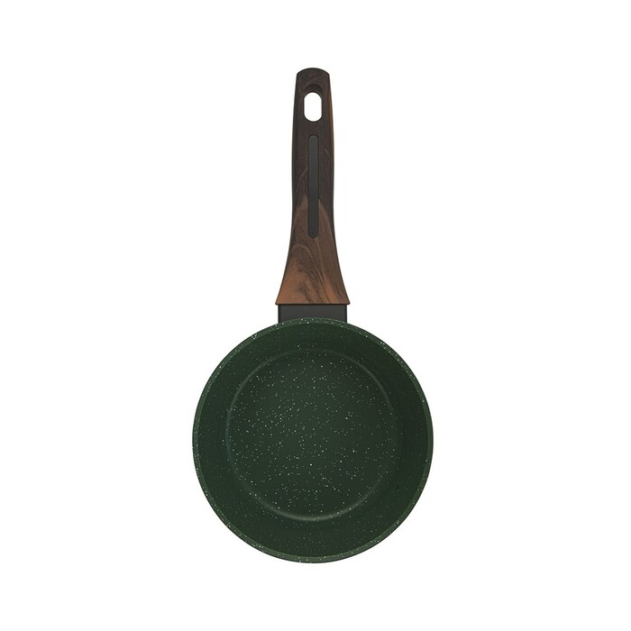 Ковш Fissman 16x7,5 см/1,3 л CUISINE со стеклянной крышкой алюминий с антипригарным покрытием (14591)