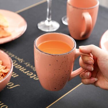 Набір посуду Vancasso на 12 осіб, набір керамічного посуду Navia, комбінований набір з 48 предметів з обідніми тарілками, салатницями, мисками та чашками, вінтажний вигляд, натуральний дизайн