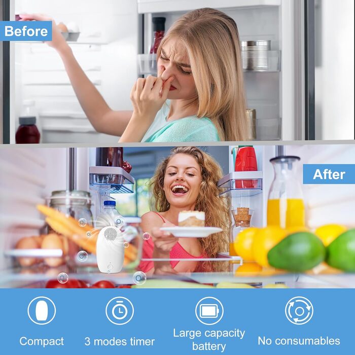 Нейтрализатор запахов для холодильника 2000 мАч Home Care Wholesale