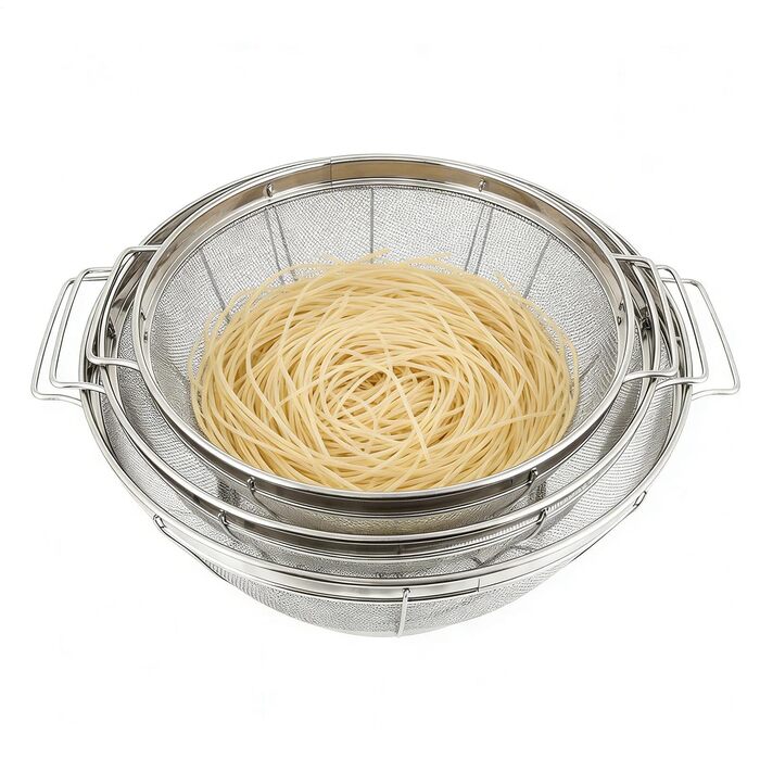 Металеві ситечка для кухні 3 шт Fbinys