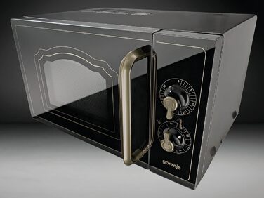 Мікрохвильова піч Gorenje MO20A3WH / 20 л / 800 Вт / AquaClean / AutoMenu / Сенсорне керування / LED-дисплей / Функція розморожування / 5 рівнів потужності / Блокування від дітей / Білий (Classico, Матовий чорний)