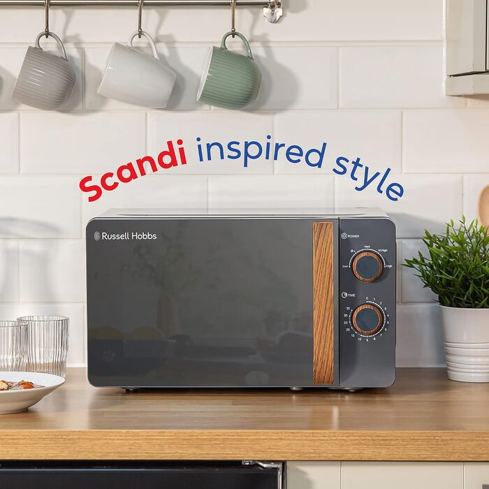 Мікрохвильова піч і, 17 л, 700 Вт, сірий RHMM713G Russell Hobbs