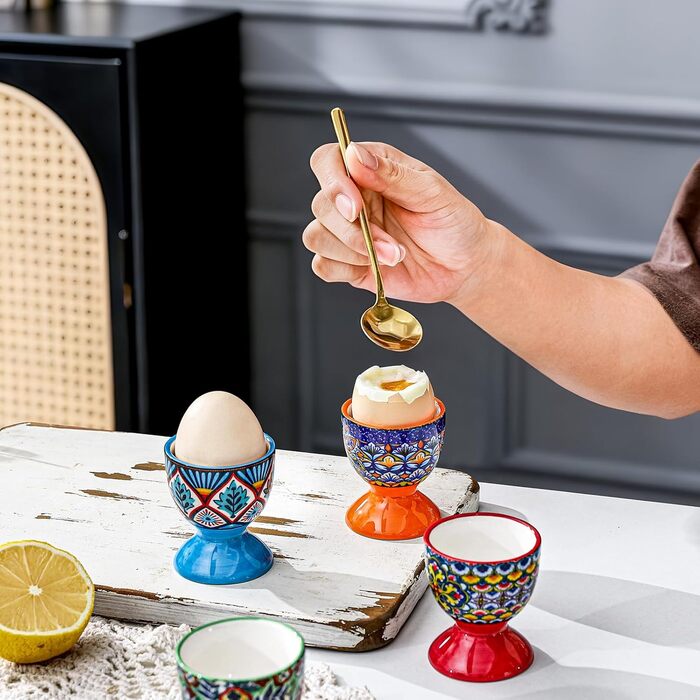 Порцелянові підставки для яєць 6 шт HENXFEN LEAD