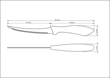 Ніж для томатів TRAMONTINA AFFILATA, 127 мм (6410517)