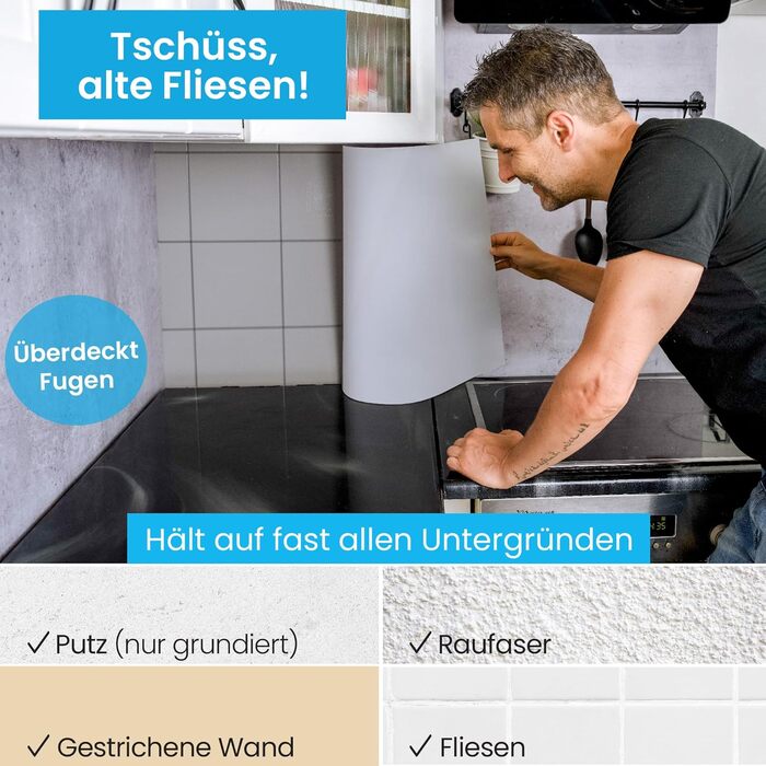 Самоклеющийся кухонный фартук-брызгозащитный экран 400 х 60 см