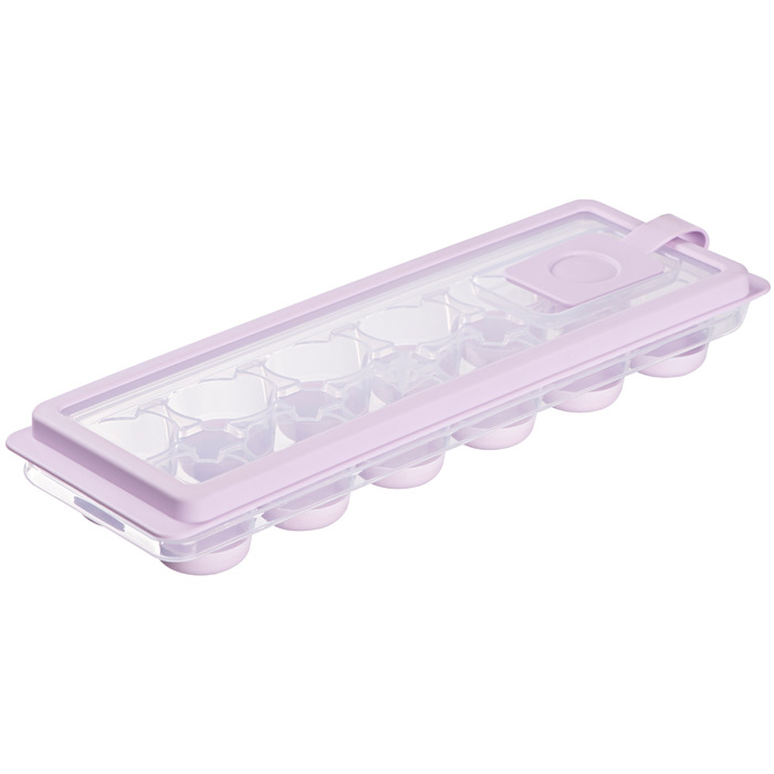 Форма для льоду з кришкою Ardesto Fresh Cylinder, 27х9.5х3.8см, силікон, пластик, ліловий