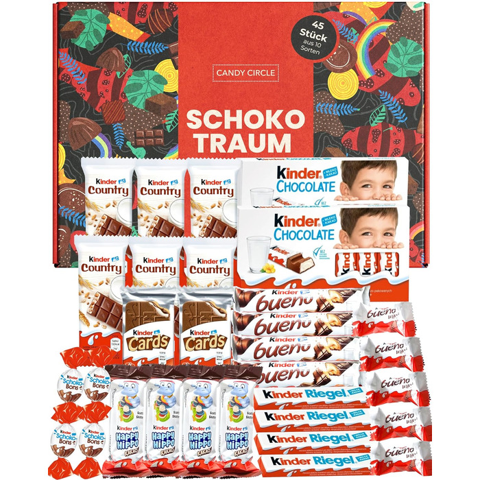 Коробка конфет с шоколадом, 31 предмета Kinder