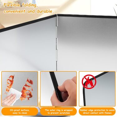 Складная кухонная защита от брызг для плиты mumisuto