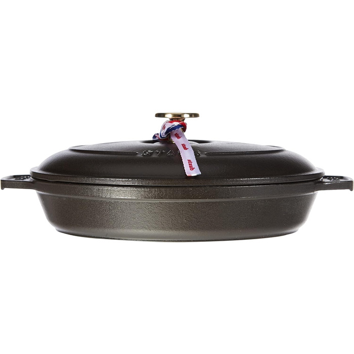 Чавунна жаровня овальна 23 см, чорна STAUB
