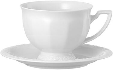 Чайная пара чашка: 490 мл, блюдце: диаметр 18 см. Rosenthal Maria Weiss