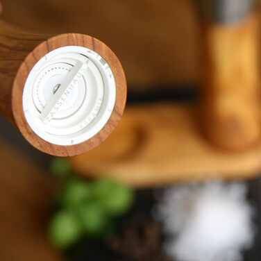 Набір Млин для солі та перцю Оливкова деревина Аугсбург 18 см з відповідною підставкою