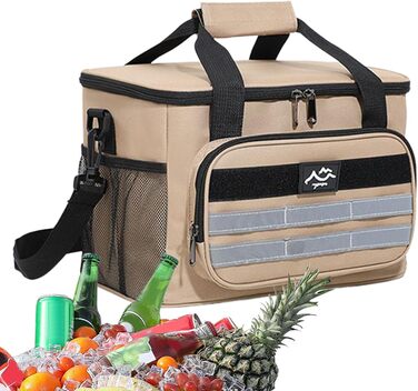 Ізольована сумка для їжі Міцна, об&39ємна, водонепроникна модель для походів, кемпінгу та роботи, кольору хакі