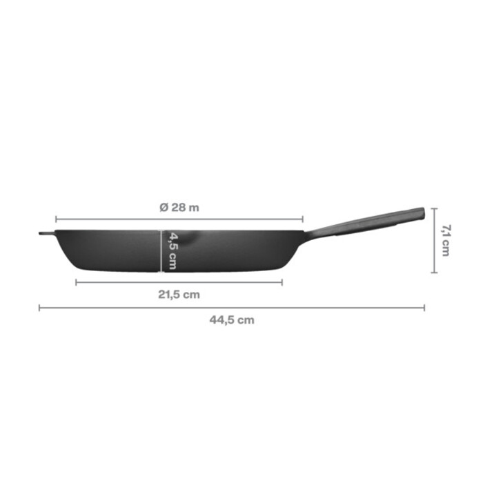 Сковорода чугунная Fiskars Folken 28 см (1075699)