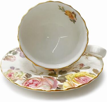 Керамічна чайна чашка з блюдцями та ложками (Herbst)