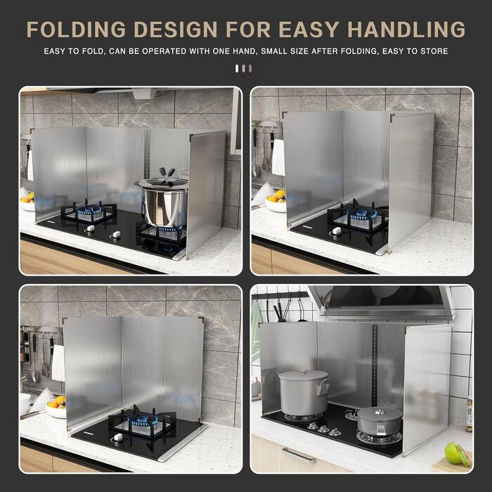 Складной брызгозащитный экран для кухонной плиты Tauzveok