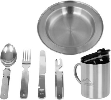 Набір туристичного посуду 8 предметів normani