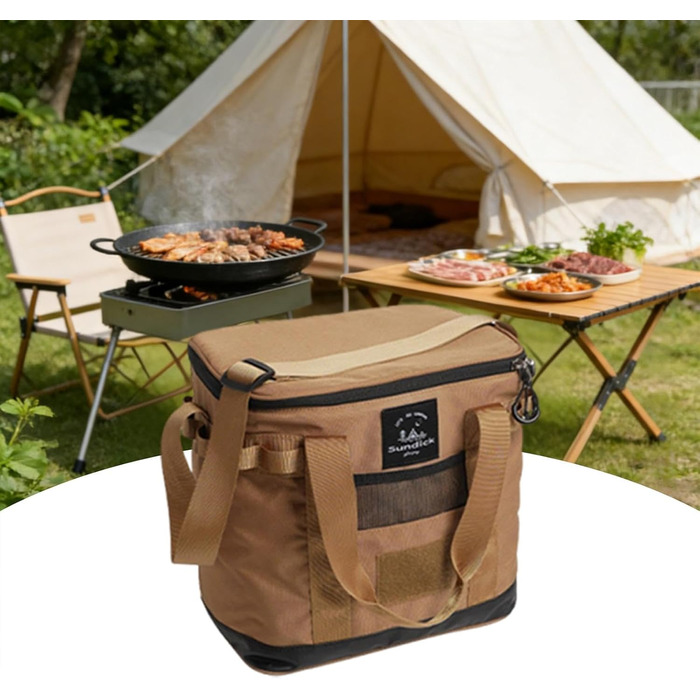 Термосумка для путешествий коричневая Fxzqgnh