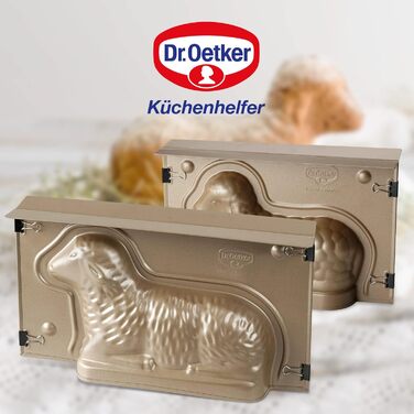 Набір з 2 форм для пасхальної випічки, ягнята Golden Easter Dr. Oetker