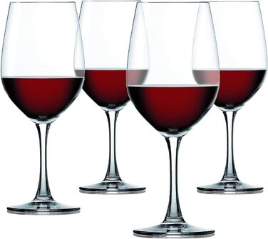 Набор из 4 бокалов для шампанского, хрустальный бокал, 190 мл, Winelovers, 4090187 (Бокалы для бордо)