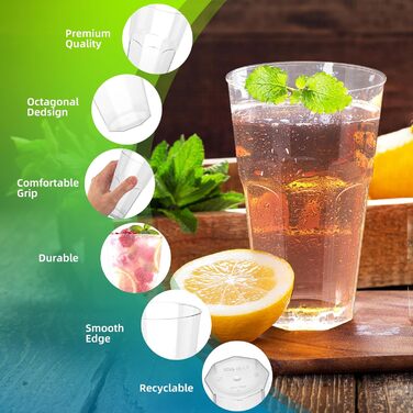 Набор многоразовых стаканов 50 шт 400 мл AOLUXLM