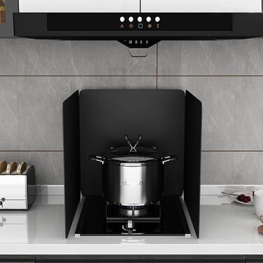 Складаний бризкозахисний екран для кухні, бризкозахисний екран для плити, легко миється, підтримує чистоту плити та кухонного фартуха (40 x 40 см)