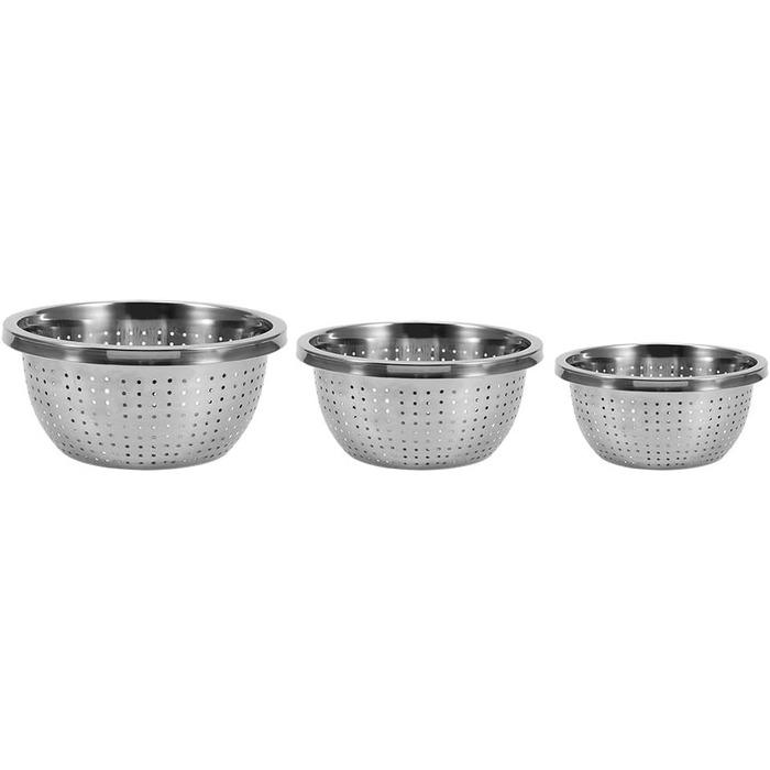 Набір із 3 мікроперфорованих сит з нержавіючої сталі Alvinlite