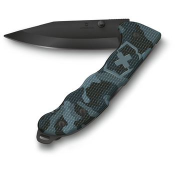 Нож Victorinox Evoke BSH Alox 136мм/4funk/черное лезвие/риф.синий камуфляж