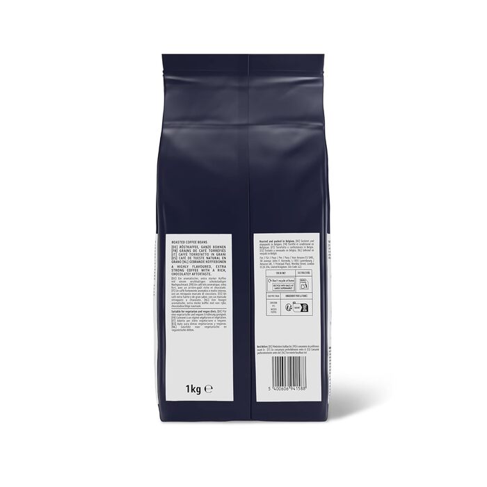 Кавові зерна від Kitchen-Profi, середнього обсмаження, 1 кг, сертифіковані Rainforest Alliance (Intenso, 1 кг (2 шт.))