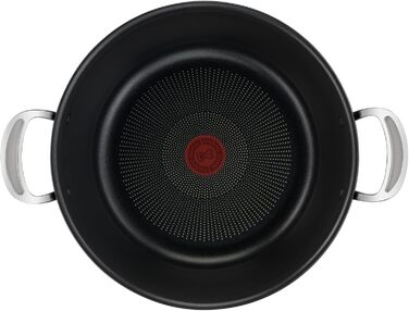 Кастрюля 7,4 л с антипригарным покрытием с крышкой 30 см Jamie Oliver Tefal