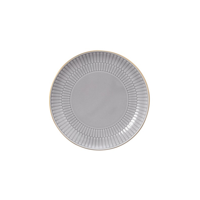 Тарілка для хліба 16 см, сіра із золотистим обідком Amina Silbergrau Goldrand Seltmann Weiden