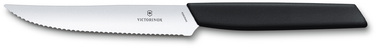 Кухонний ніж Victorinox Swiss Modern Steak&Pizza 12см хвил. з черн. ручкою