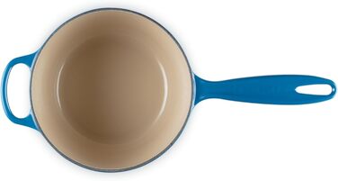 Чугунный сотейник Ø 18 см, 1,8 л с крышкой, синий Марсель Signature Le Creuset