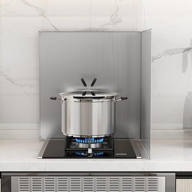 Скляний кухонний фартух бризкозахисний екран 40 х 40 см Feegow