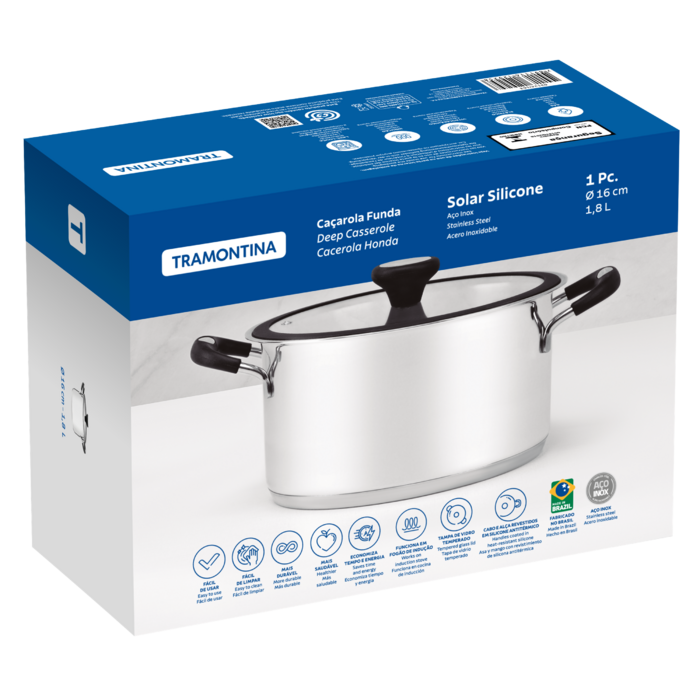 Каструля Tramontina Solar silicone (1.8 л) 16 см (6358929)