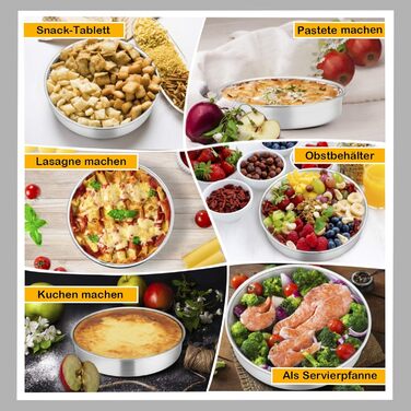 Форма для випікання кругла 20 см, набір 2 предмети, нержавіюча сталь Homikit