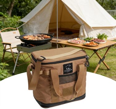 Термосумка для путешествий коричневая Fxzqgnh