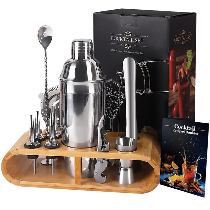 Профессиональный набор для приготовления коктейлей из нержавеющей стали HEdir
