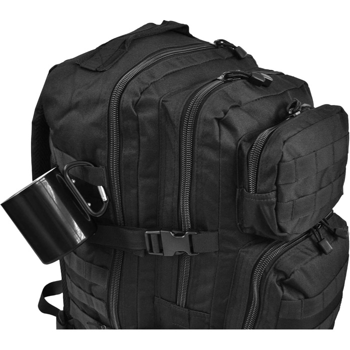 Набір туристичного посуду 6 предметів чорний normani