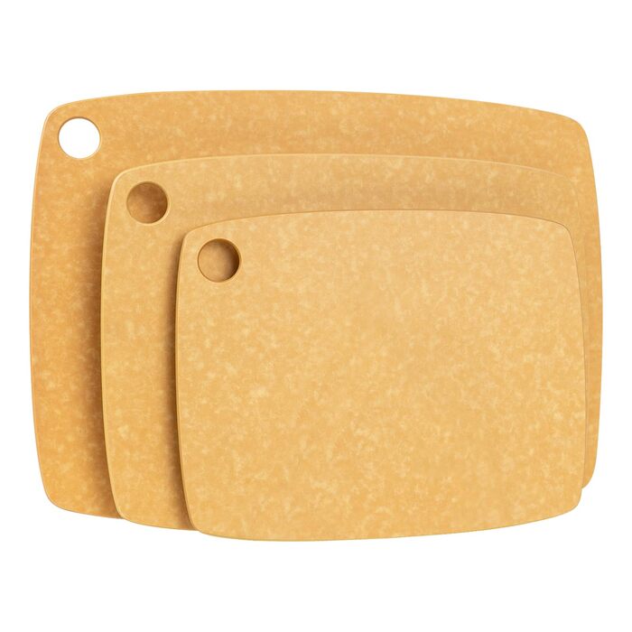 Набір обробних дощок BESTCOOK з деревного волокна, 3 шт., можна мити в посудомийній машині. Висока щільність, антипористі, без BPA, не туплять ножі. Ідеально підходять для нарізання мяса, овочів, сиру та хліба (дерево, SML)