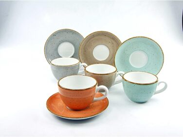 Набор кофейных чашек на 4 персоны, 8 предметов, разноцветный Vintage Nature Creatable