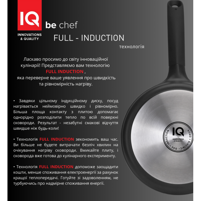 Сковорода IQ Be Chef 28 см (6898017)