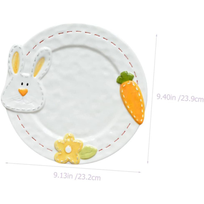 Керамическая тарелка с кроликом 23,9 см UTHCLO