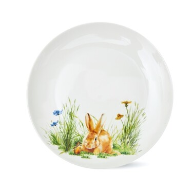 Набір з 4-х тарілок Fissman RABBIT 20 см порцеляна (13721)