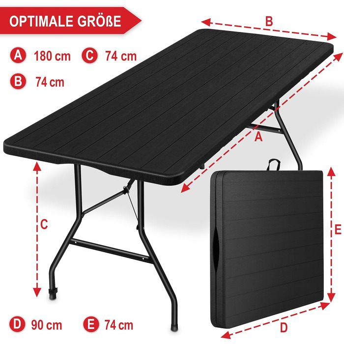 Большой раскладной стол с имитацией дерева Onbest