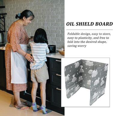 Двухсекционная сложная защита от брызг для кухни WESIEVYA