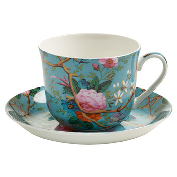 Чашка для чаю з блюдцем Maxwell Williams Victorian Garden KILBURN, фарфор, 17,5 х 17,5 х 9 см, 480 м