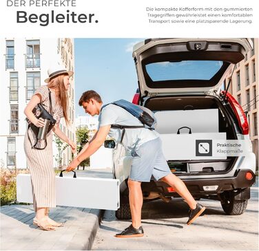 Комплект садовой мебели из 3 предметов белый tectake