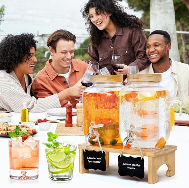 Диспенсеры для напитков со стойкой 2 шт 4 л AIQII