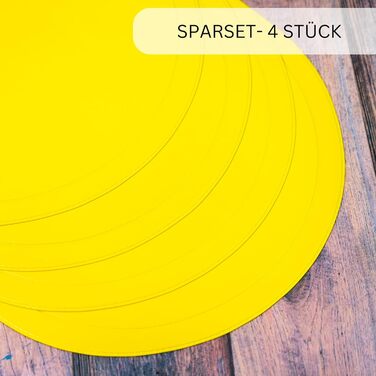 Килимки/килимки Westmark, 4 шт., 45,5 x 29 см, вініл, синій/ Saleen Edition Fun (жовтий)