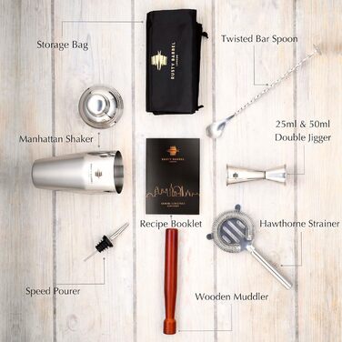 Набір для приготування коктейлів 8 предметів Rusty Barrel